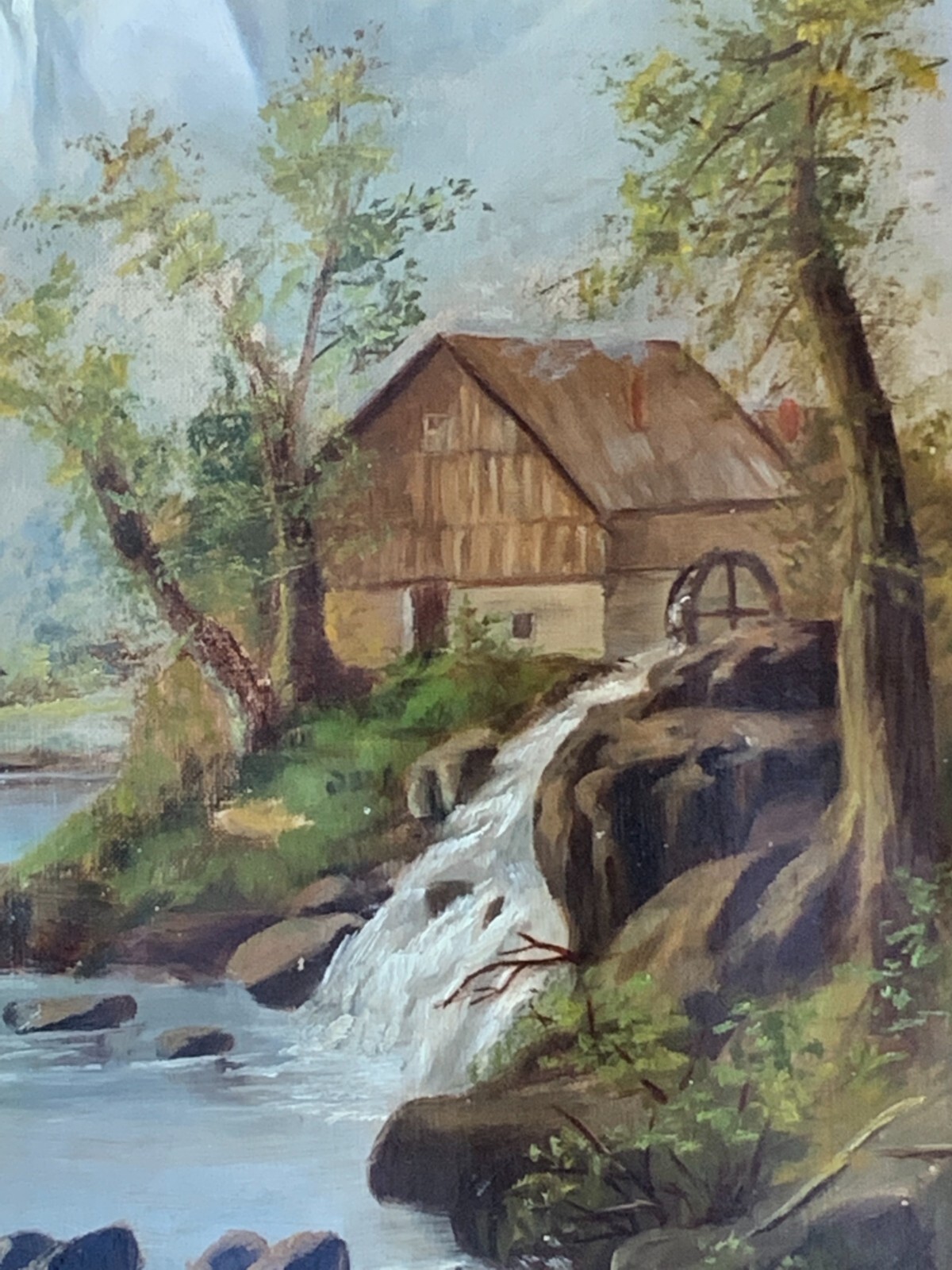 c1886 Oil Painting on canvas Pfleger Stretcher label from Colorado signed