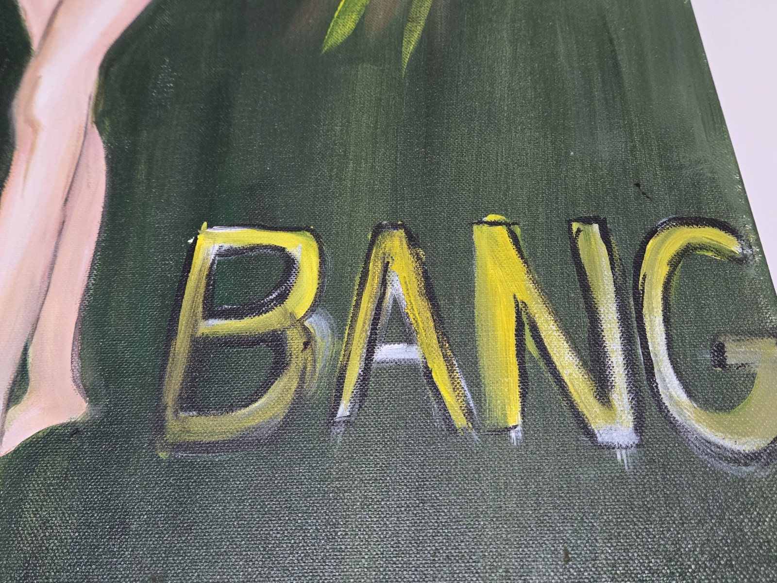 Original Painting On Canvas «Agent 007» James Bond Tribute 36×24 OOAK Signed
