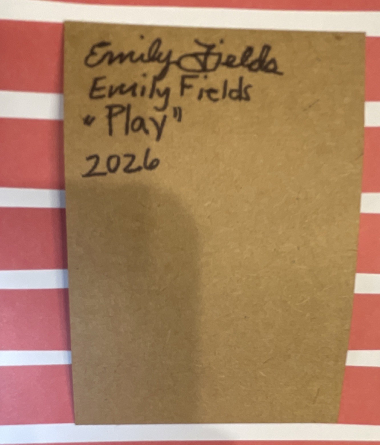 Emily Fields “Play” Original Acrylic Painting Cat Yarn Signed 2026 OOAK ACEO