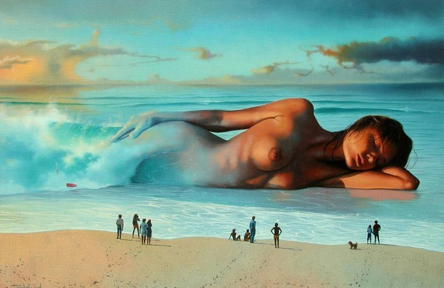 Jim Warren – L/E “ Mirage” Hand Signed and numbered – Gorgeous nude 16×24