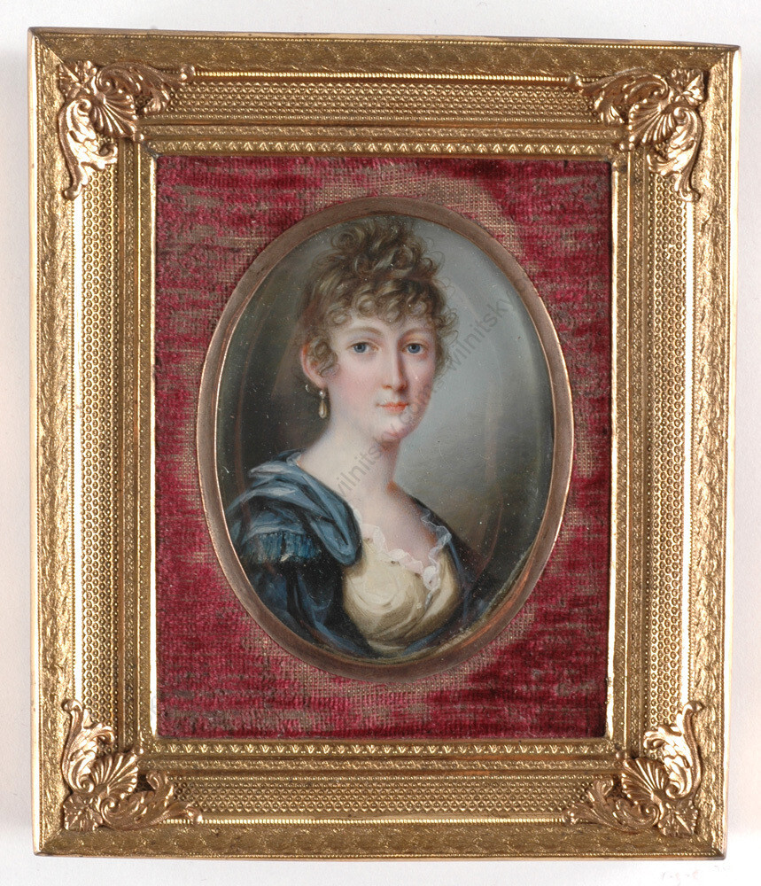 Johann Baptist Lampi II (1775-1837) «Portrait of a lady», miniature, 1800s