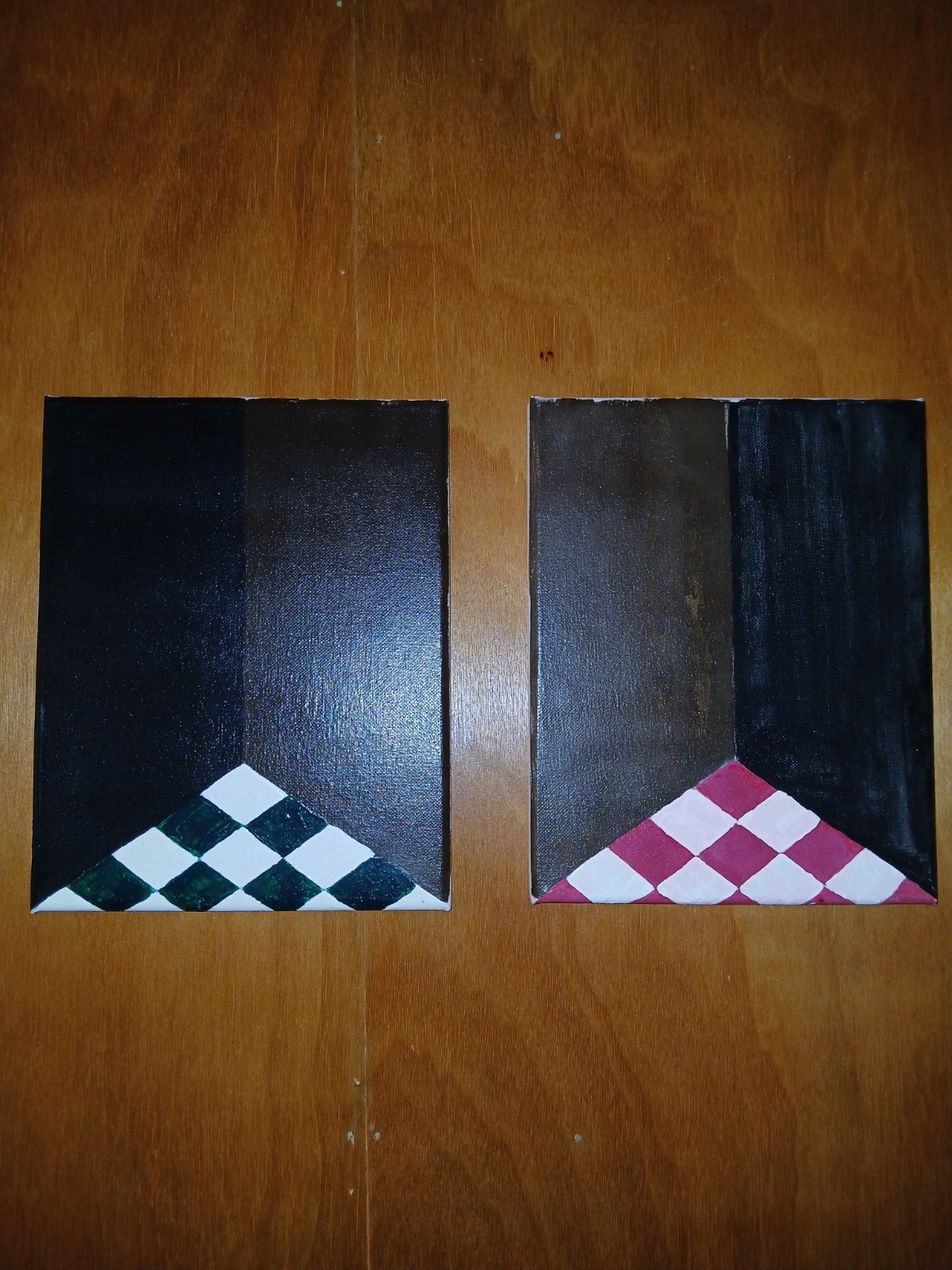 2 Sgned Paintings By Sol Mason Title «Status Circuitu»