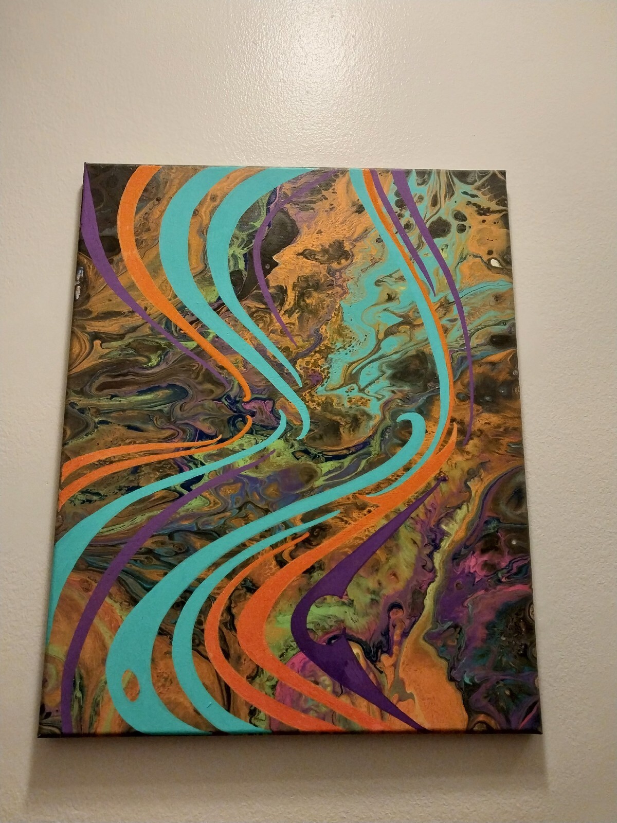 Original Graffiti Designs Painted In Acrylic On Canvas – 16 X 20 Inches