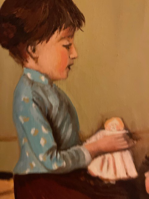 folk art painting original signed
