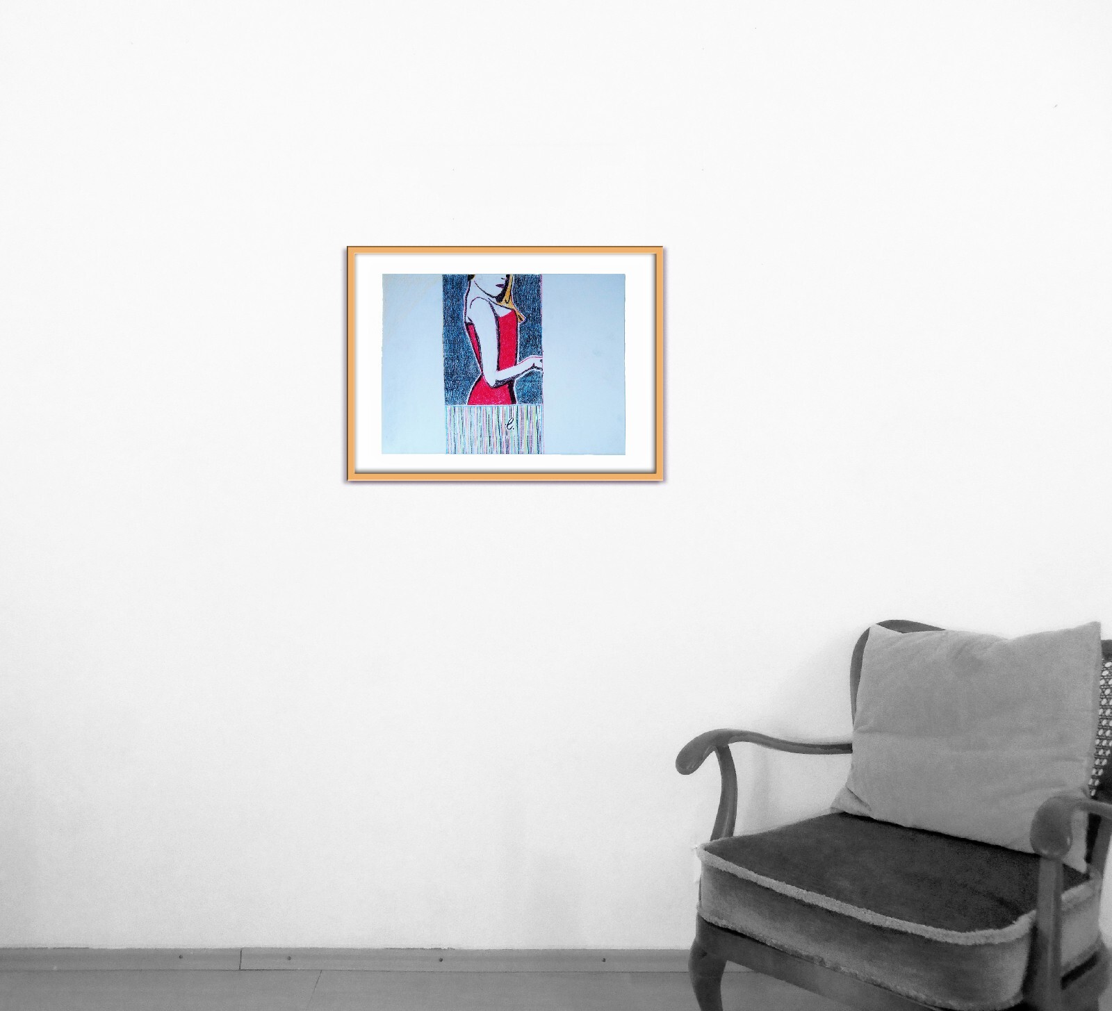 «C. – Look Again» / Framed Painting / Framed Painting