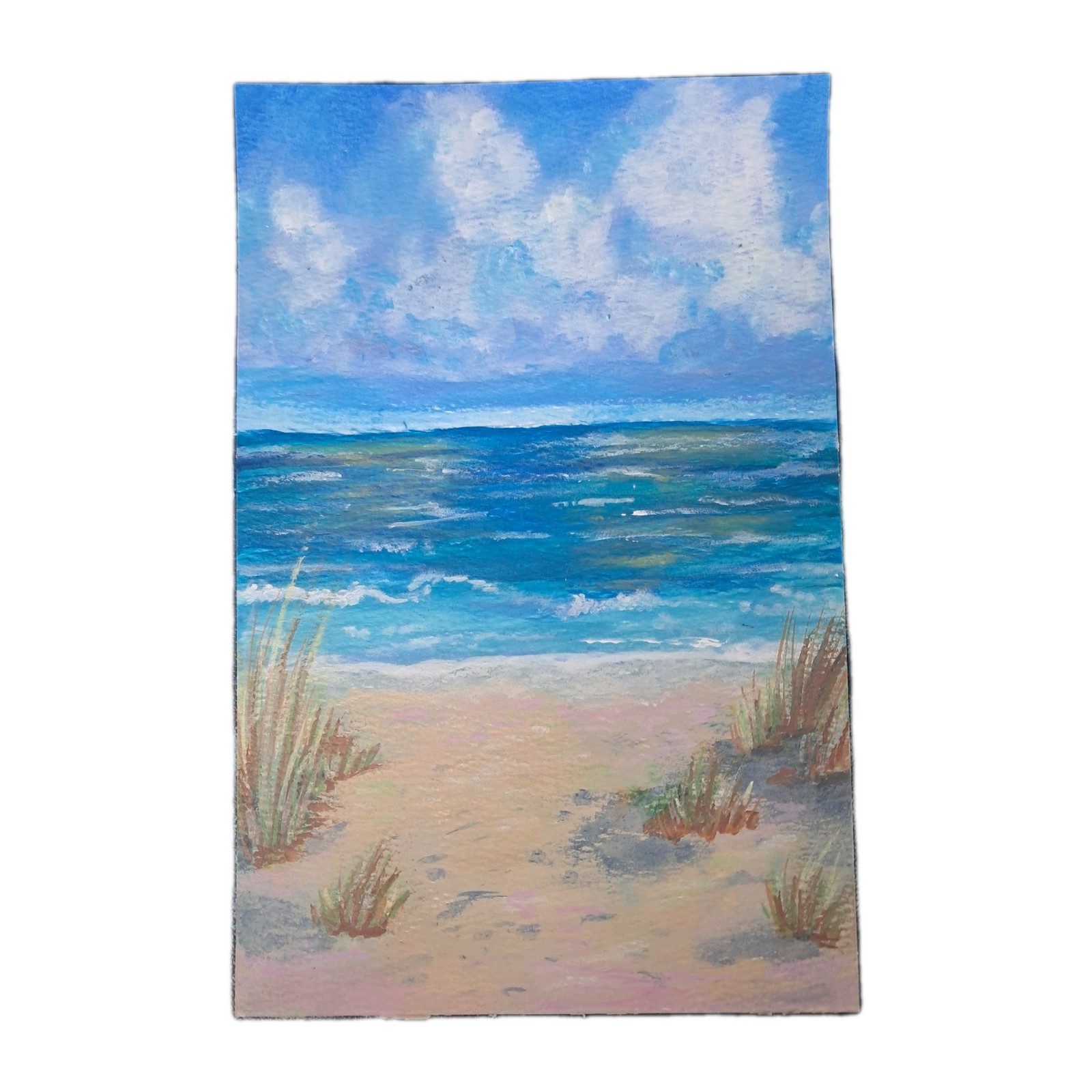 Original Coastal Ocean Painting Beach Seascape Cottage Art |Heartandhorizonart