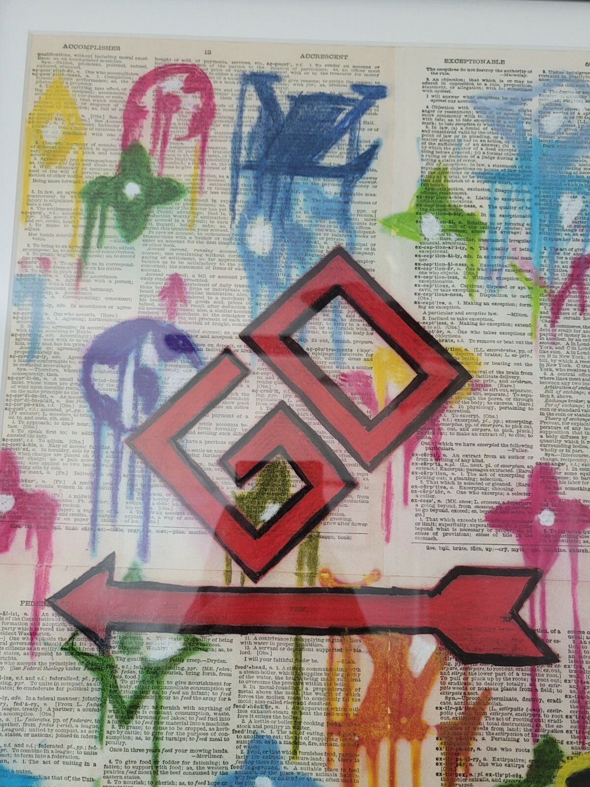 Original “Playing Games ” Monopoly painting with COA 36×42… Diamond dust