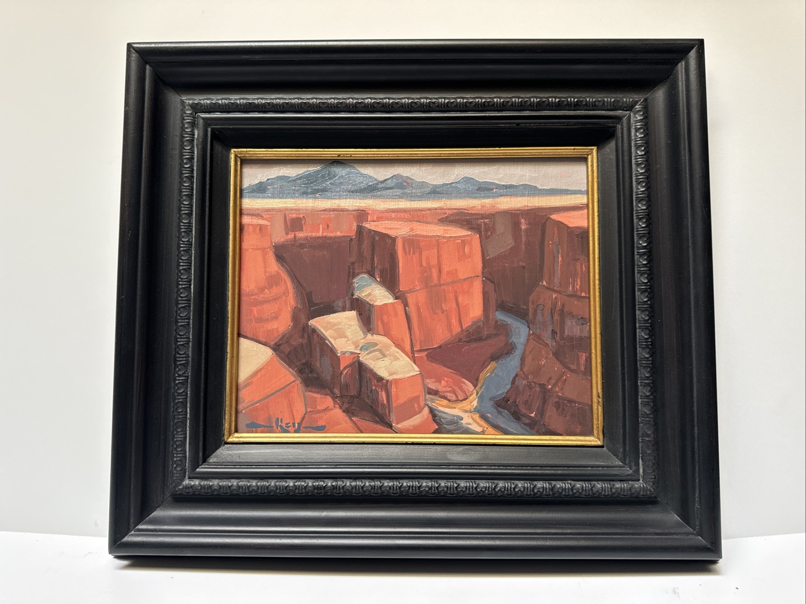 MATTHEW MICHAEL REYNOLDS PAINTING CONTEMPORARY FAMOUS LANDSCAPE Grand Canyon 10”