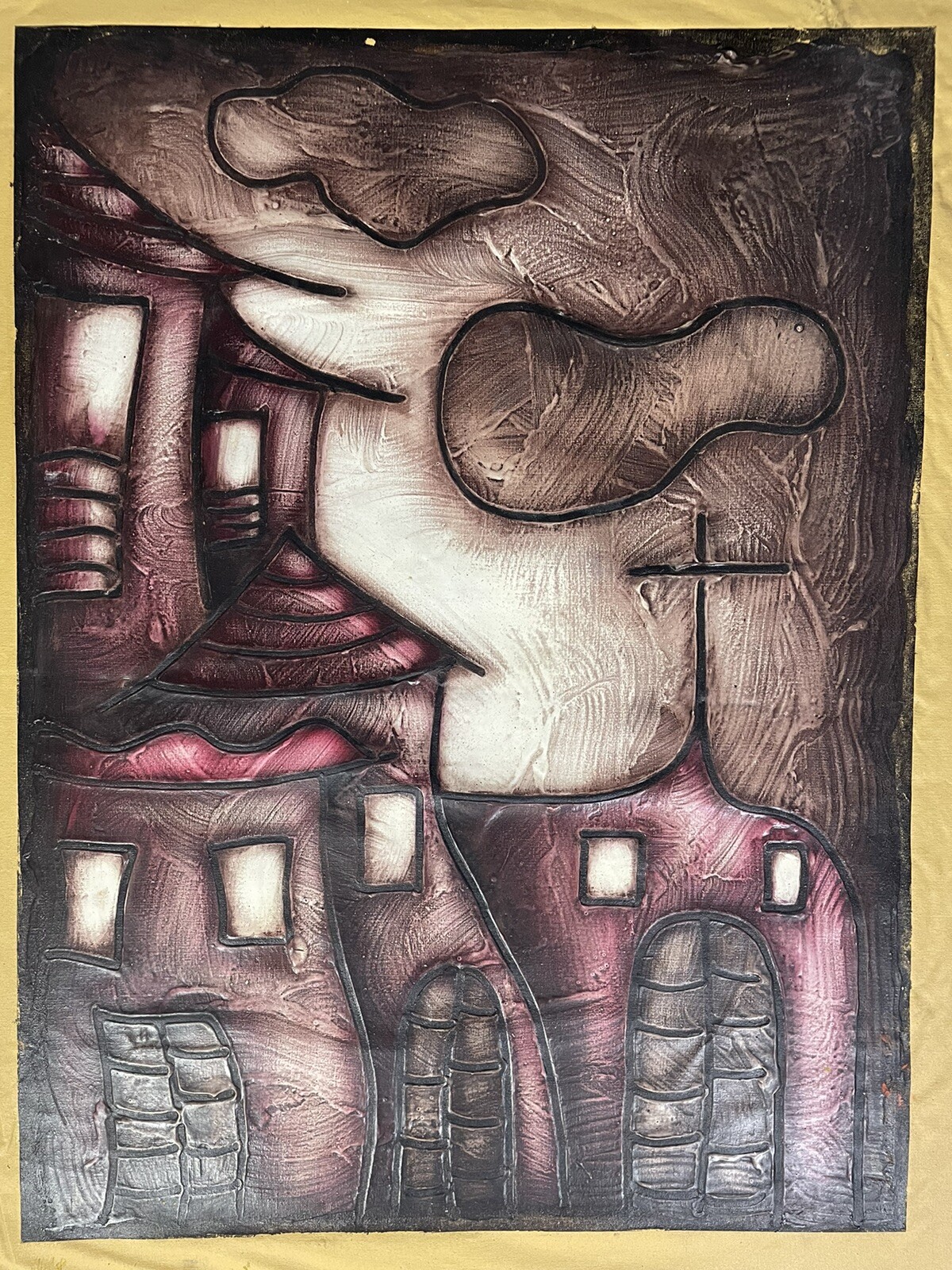 Painting by unknown author. Not signed. Cuban Art