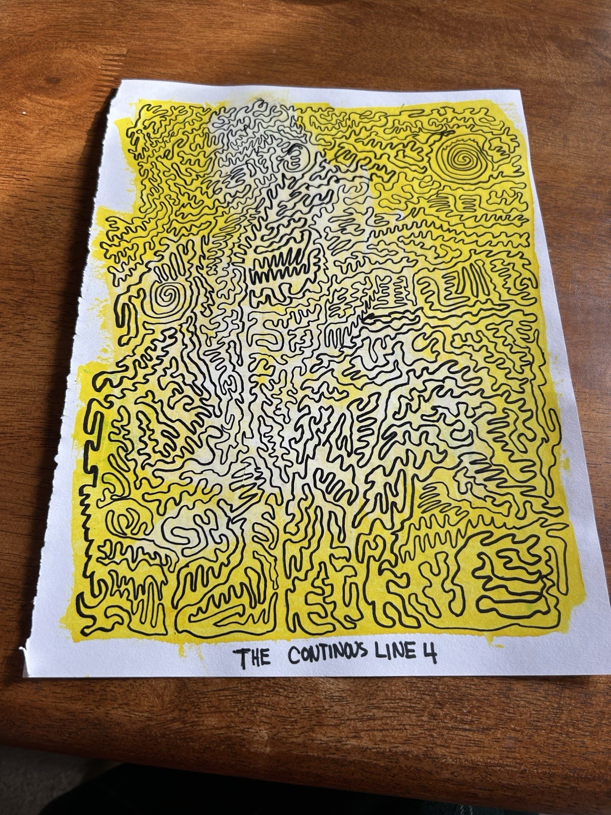 Original Art Painting And Line drawing On Paper 9×12