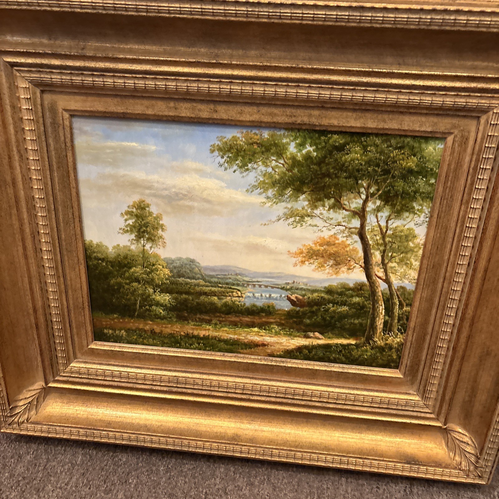 Series Of 3 Landscape Oil On Board Paintings Signed And Framed Price For 3