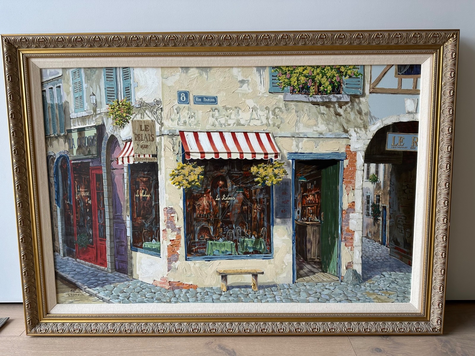 Viktor Shvaiko enhanced serigraph On Canvas «Rue Pascal» #85/100 27″ x 41″