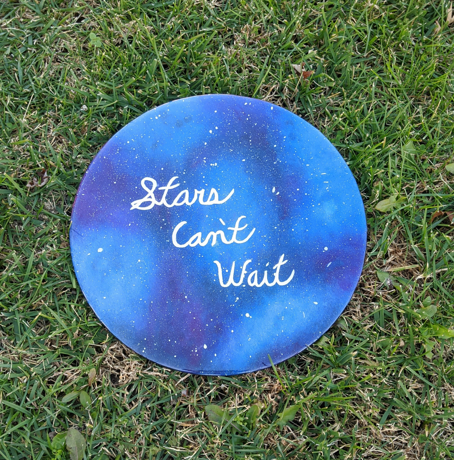 Resin Galaxy Wall Art | «Stars Can’t Wait» Wall Art | Galaxy Art