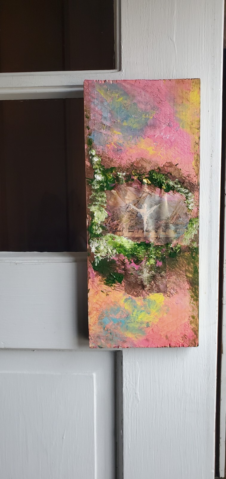Interesting heavenly wildly colored Folk Art with Abstract and Outsider Tendency