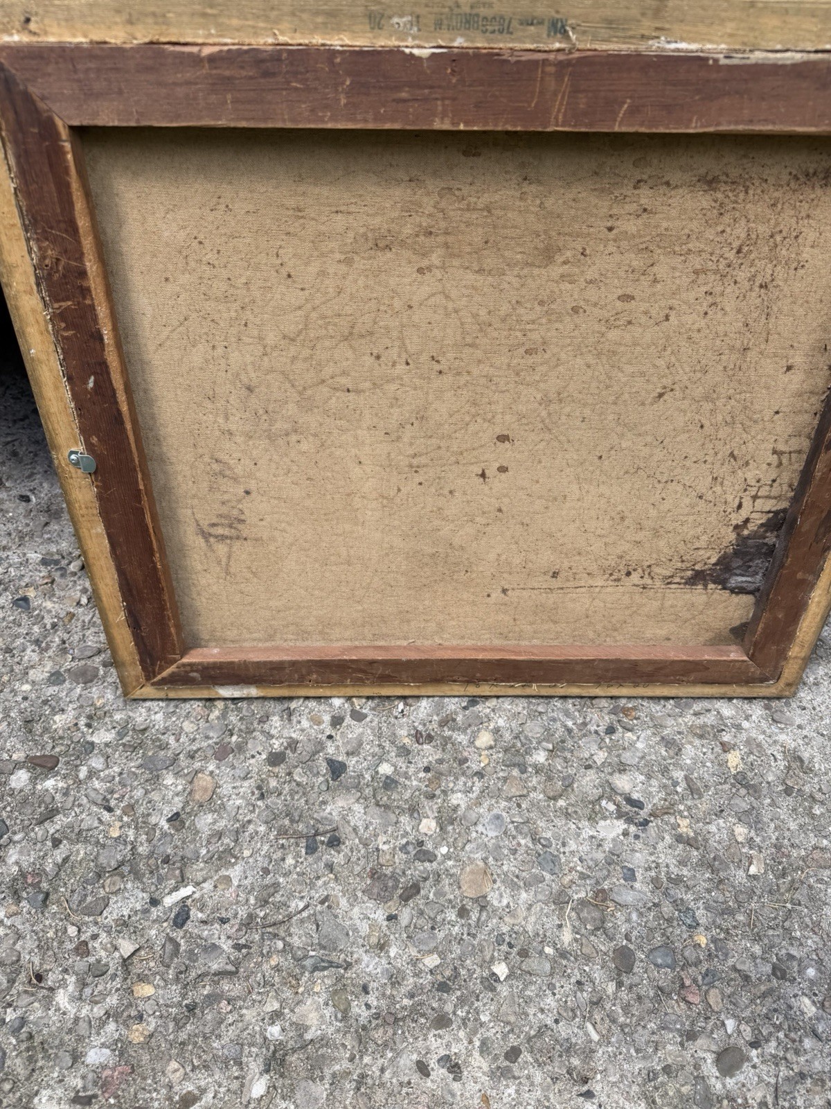 Nicely Executed Impressionist Oil Painting Turn Of The Century Signed On Back