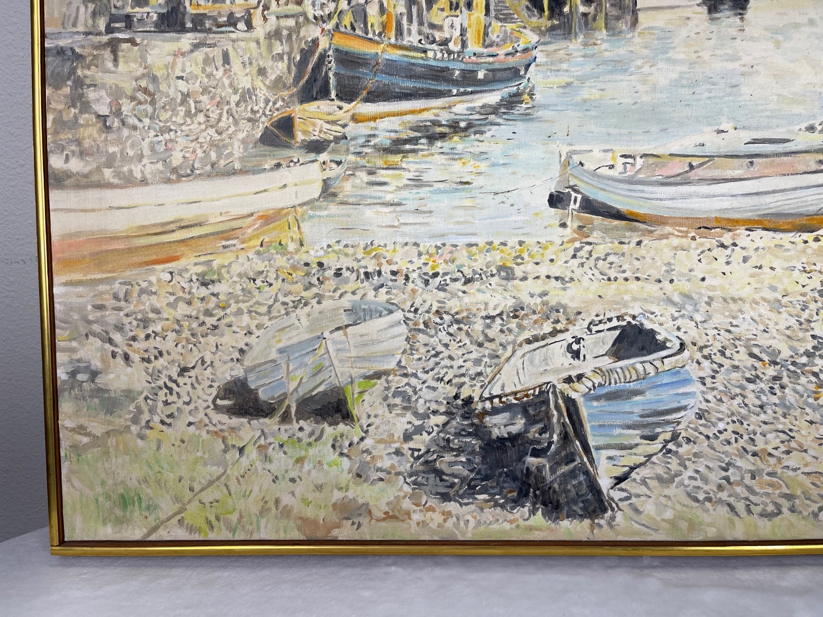 Original paintings by Isabelle Mac-Waiting, wife of sculptor Rodger Mac. Mid-20t
