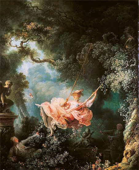 stunning oil painting handpainted on canvas- The Happy Accidents of the Swing