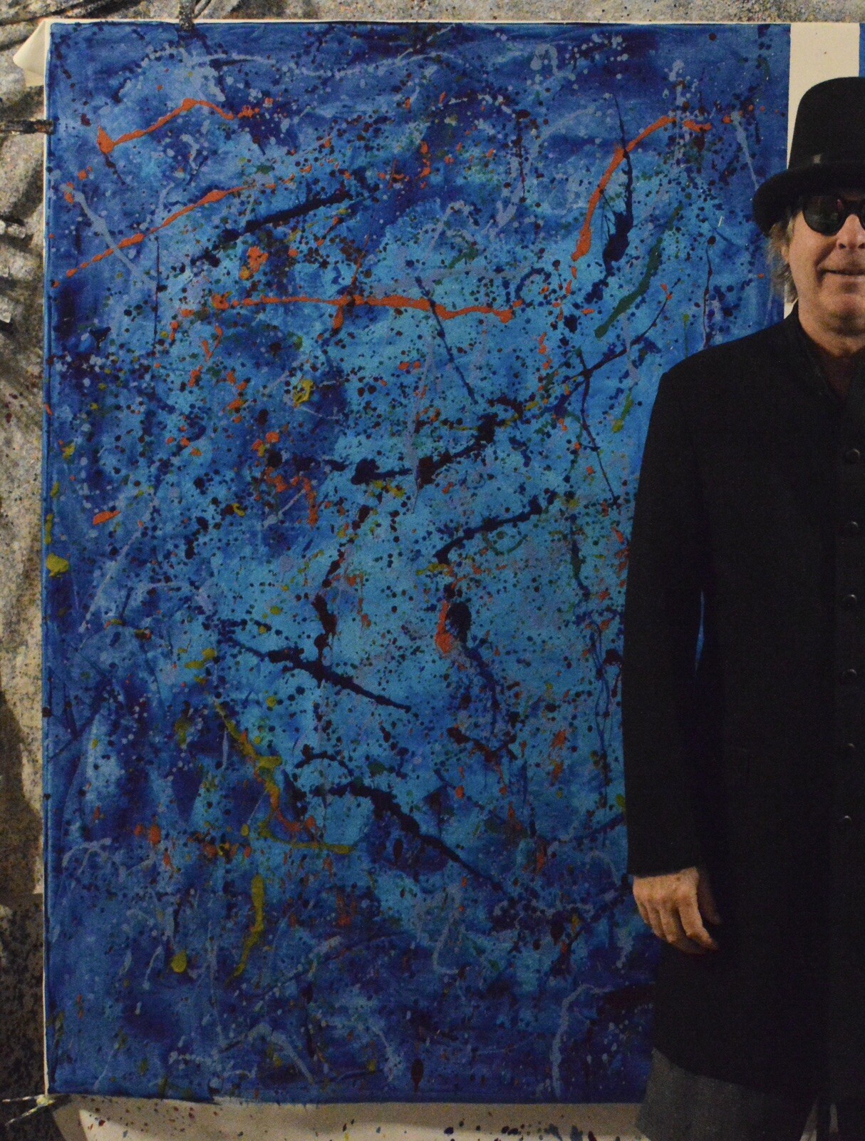 62”X43” Jackson Pollack style ￼Canvas Professional painting￼ Abstract,Modern