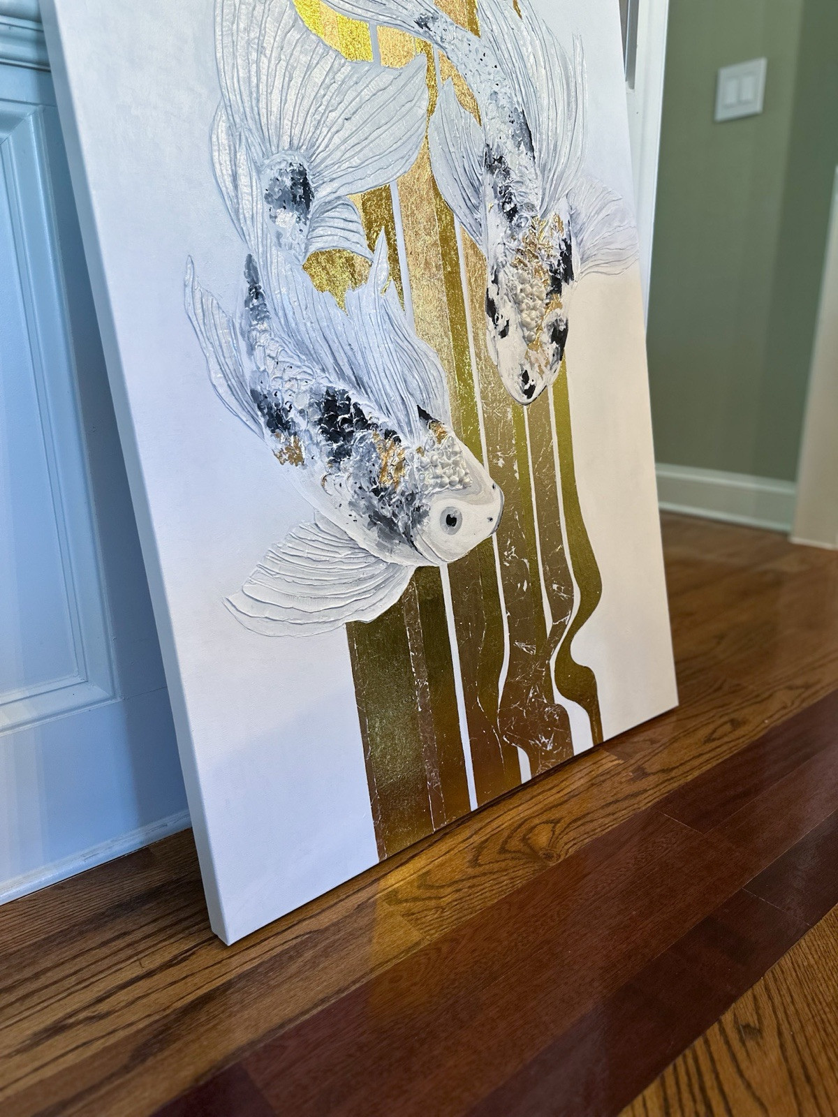KOI FISH, Acrylic painting on canvas, 30×40