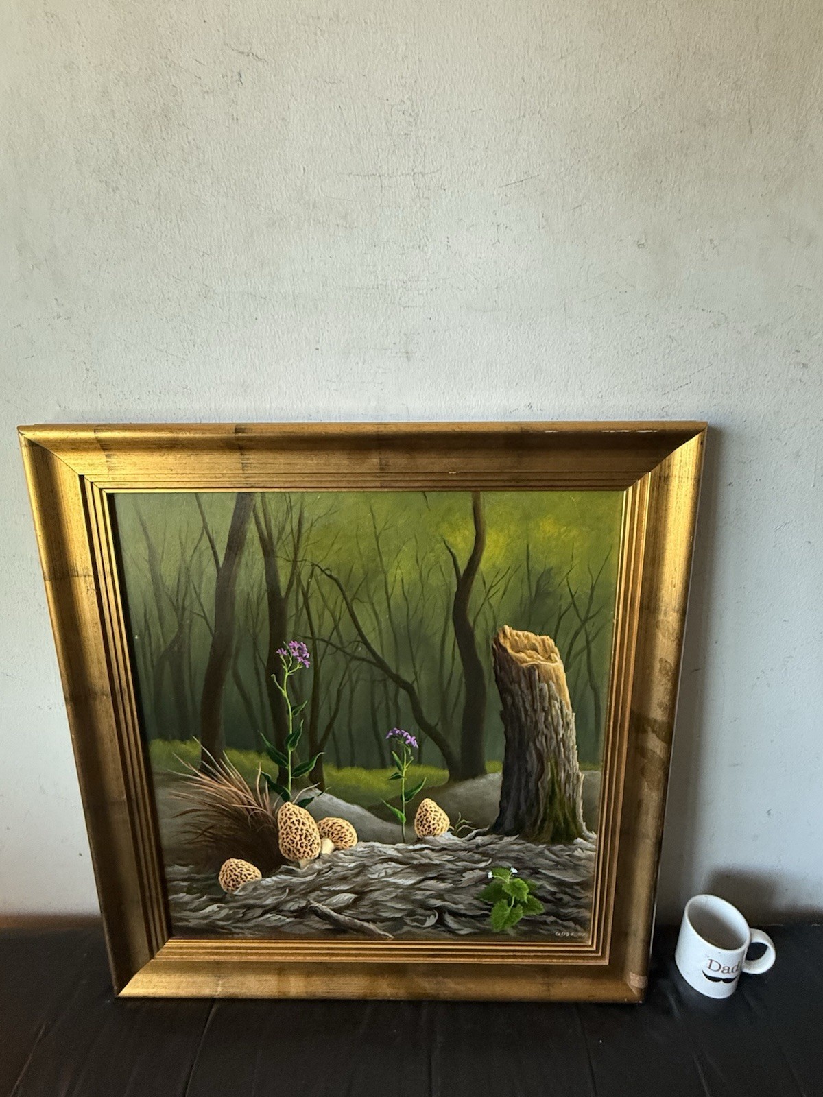 ANTHONY BENTON GUDE VINTAGE MODERN REALISM LANDSCAPE OIL PAINTING SURREALISM ART