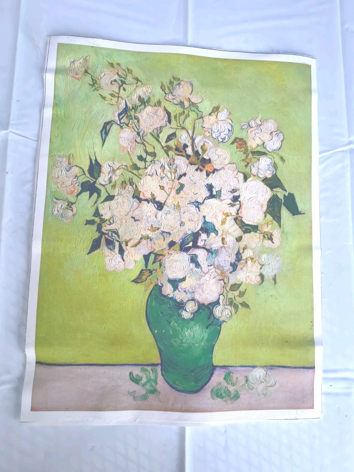 12×16 Vincent Van Gogh Painting Vase with Roses by Giclee Printed Ink on Canvas