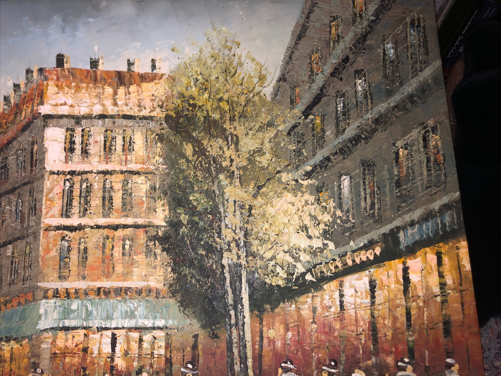 Paris Street Scene Oil Painting