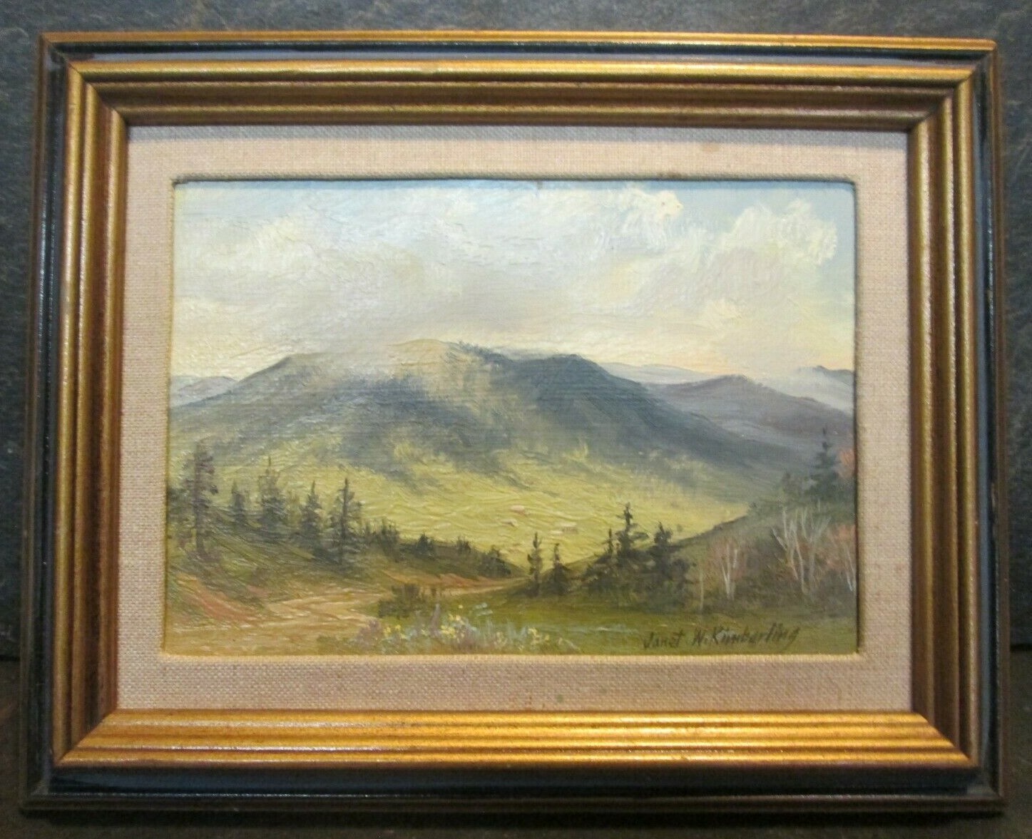 Janet W. Kimberling The Moreno Valley Original Painting On Board