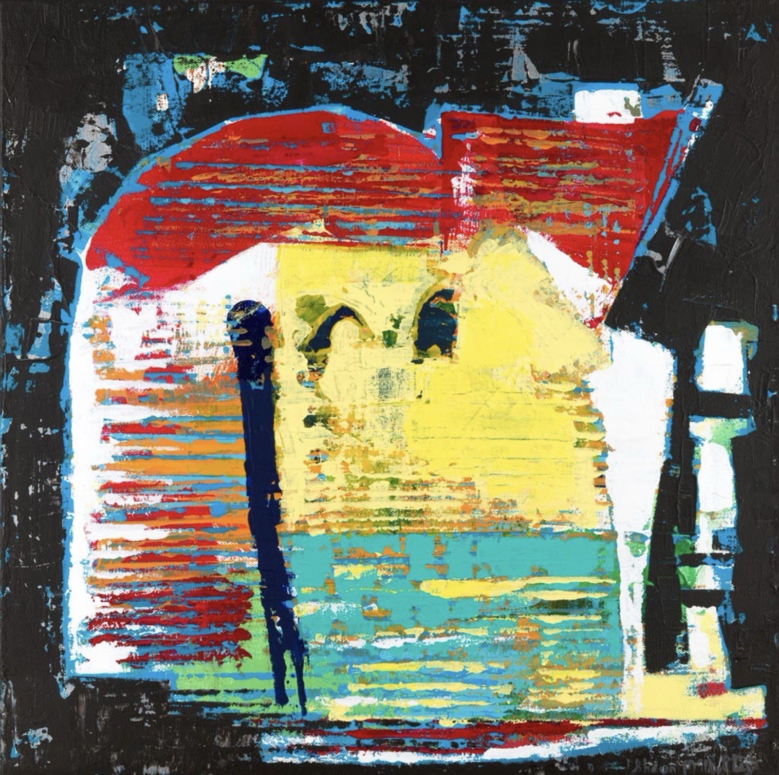 Shortline – Original Abstract Expressionist Painting by Shawn McNulty 20″ x 20″