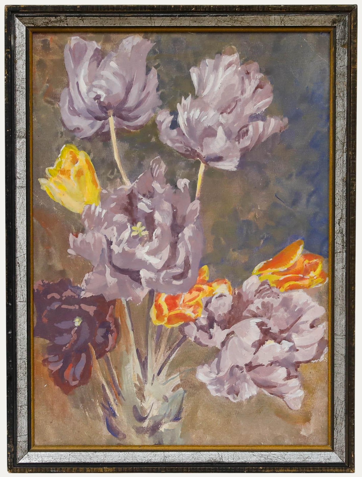 Leslie Charles Boyce (1892-1989) – Mid 20th Century Oil, Purple Flowers