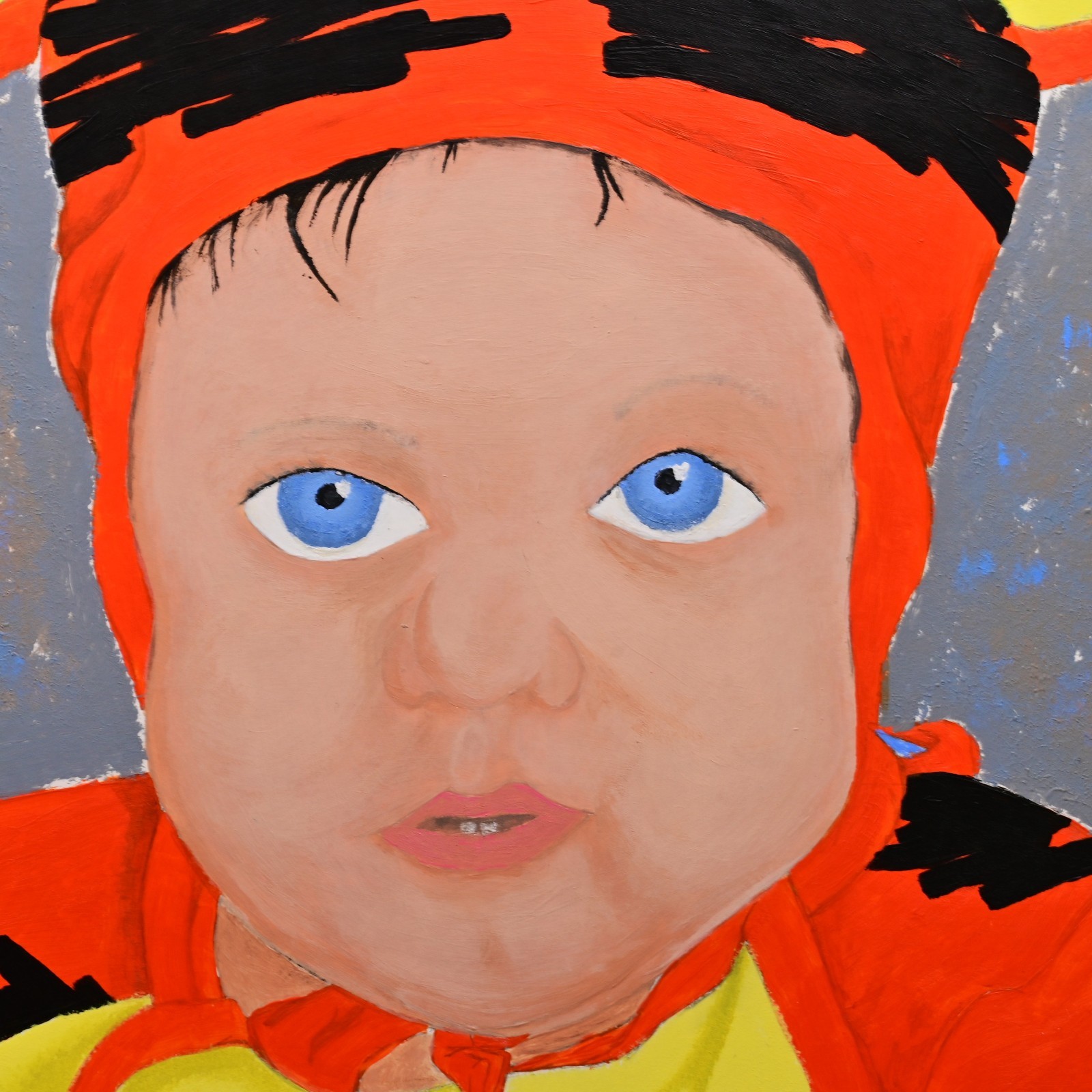 RAMOS Original Vintage Signed Winnie Pooh Tigger Costume Child Portrait Painting
