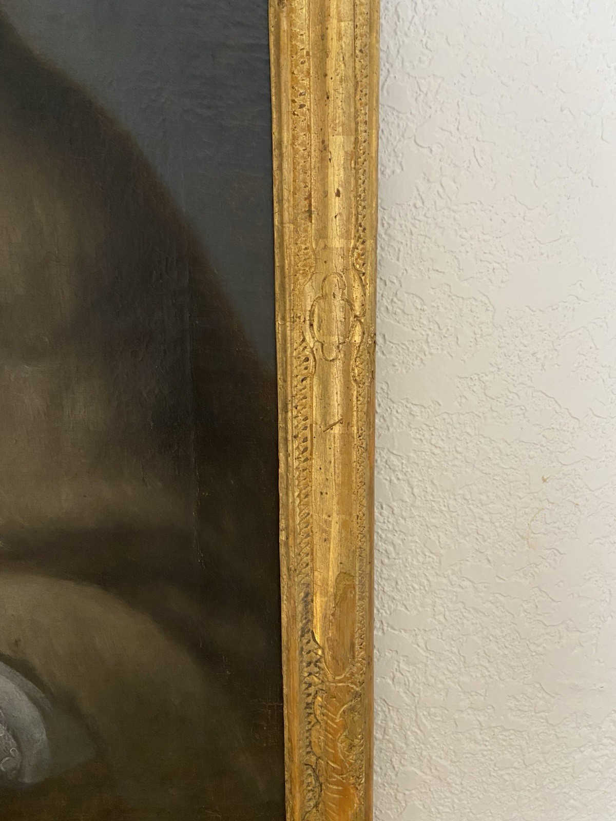 Rare 18th C Saint John Nepomucene Oil Painting Rococo Frame. Smithsonian Museum
