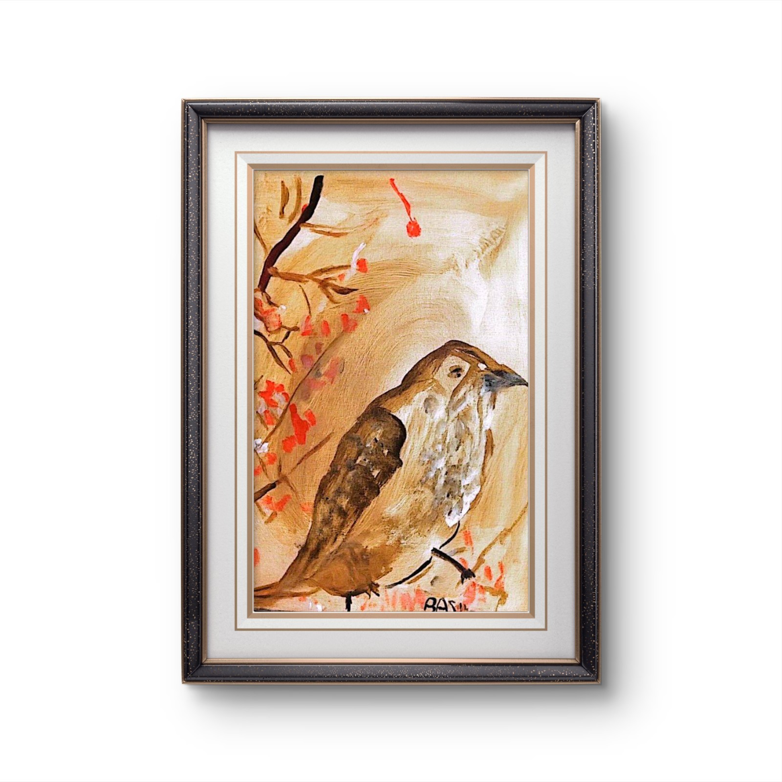 Songbird Neo Expressionism Original Artwork on Canvas