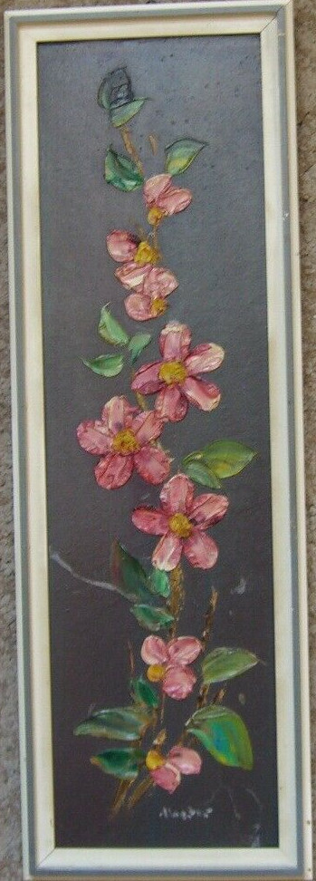 Unclearly Signed Flower Vine Clematis Blossom Japanese Leaves Green Red