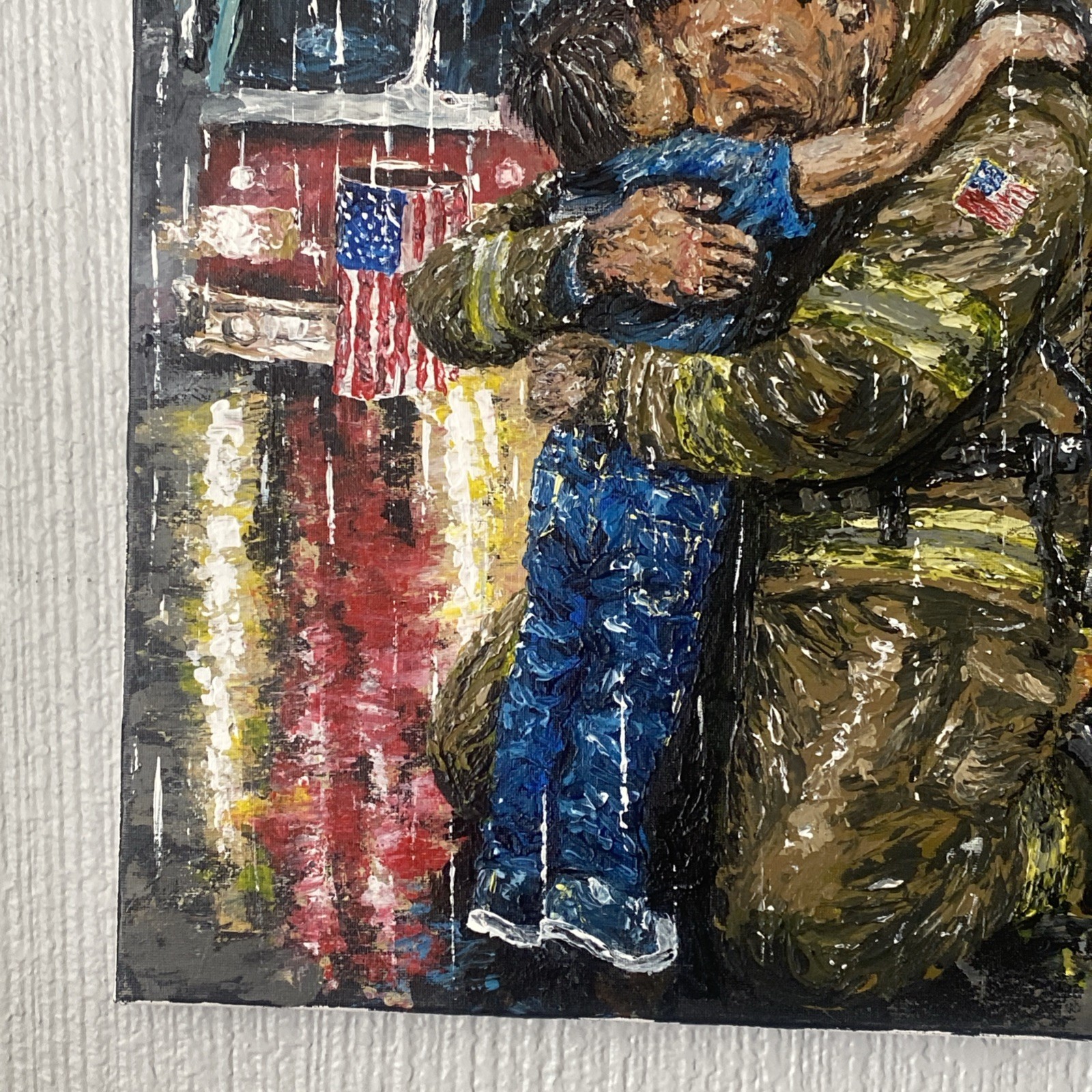 Original Acrylic Painting on canvas 16”x 20” 2026 » Patriotic United States