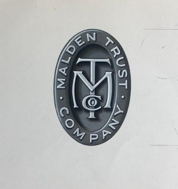 Original Antique Concept Art Rendering Malden Trust Co Bank Massachusetts AM11
