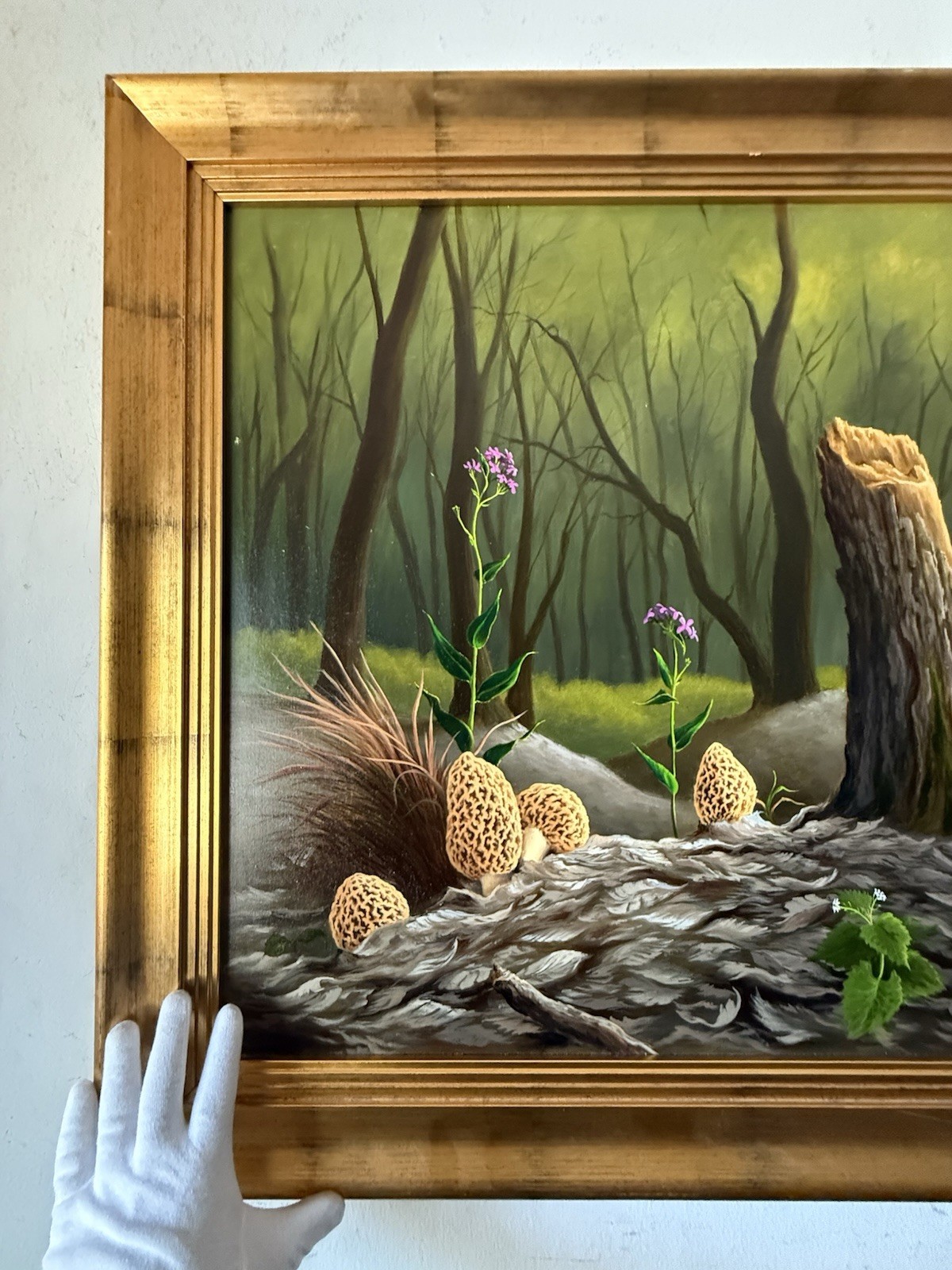 ANTHONY BENTON GUDE VINTAGE MODERN REALISM LANDSCAPE OIL PAINTING SURREALISM ART