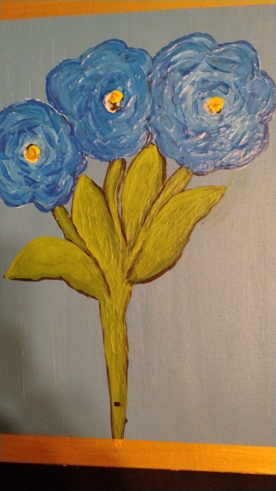THIRD TIME A CHARM – ACRYLIC ABSTRACT PAINTING ON CANVAS ORIGINAL BY THE ARTIST